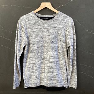 Mens Guess Small Black and Gray Long Sleeve Shirt/Sweater